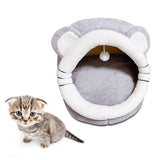 Maxbell Soft Cave Bed with Non Slip Bottom Warm Calming for Rabbits Kitten Puppy L