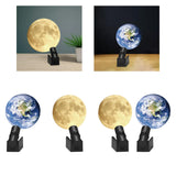 Maxbell Projector Light USB Powered Decorative Earth/Moon Bedside Lamps for Party Earth Lens