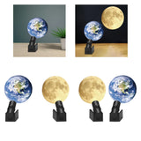 Maxbell Projector Light USB Powered Decorative Earth/Moon Bedside Lamps for Party Earth Lens