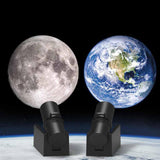 Maxbell Projector Light USB Powered Decorative Earth/Moon Bedside Lamps for Party Earth Lens
