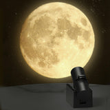 Maxbell Projector Light USB Powered Decorative Earth/Moon Bedside Lamps for Party Moon Lens