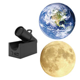 Maxbell Projector Light USB Powered Decorative Earth/Moon Bedside Lamps for Party Earth and Moon Lens