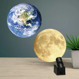 Maxbell Projector Light USB Powered Decorative Earth/Moon Bedside Lamps for Party Earth and Moon Lens