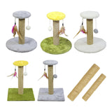 Maxbell Cat Scratching Post Scratch Pole Gift Durable for Kittens Supplies Round Gray