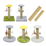 Maxbell Cat Scratching Post Scratch Pole Gift Durable for Kittens Supplies Round Gray