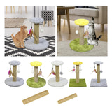 Maxbell Cat Scratching Post Scratch Pole Gift Durable for Kittens Supplies Round Gray