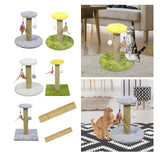 Maxbell Cat Scratching Post Scratch Pole Gift Durable for Kittens Supplies Round Gray
