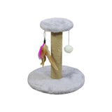 Maxbell Cat Scratching Post Scratch Pole Gift Durable for Kittens Supplies Round Gray