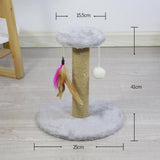 Maxbell Cat Scratching Post Scratch Pole Gift Durable for Kittens Supplies Round Gray