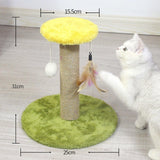 Maxbell Cat Scratching Post Scratch Pole Gift Durable for Kittens Supplies Round Green
