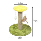 Maxbell Cat Scratching Post Scratch Pole Gift Durable for Kittens Supplies Round Green
