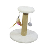 Maxbell Cat Scratching Post Scratch Pole Gift Durable for Kittens Supplies Round White