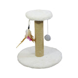 Maxbell Cat Scratching Post Scratch Pole Gift Durable for Kittens Supplies Round White