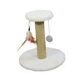 Maxbell Cat Scratching Post Scratch Pole Gift Durable for Kittens Supplies Round White