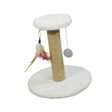 Maxbell Cat Scratching Post Scratch Pole Gift Durable for Kittens Supplies Round White