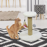 Maxbell Cat Scratching Post Scratch Pole Gift Durable for Kittens Supplies Round White