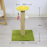Maxbell Cat Scratching Post Scratch Pole Gift Durable for Kittens Supplies Square Green