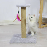 Maxbell Cat Scratching Post Scratch Pole Gift Durable for Kittens Supplies Square Gray