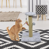 Maxbell Cat Scratching Post Scratch Pole Gift Durable for Kittens Supplies Square Gray