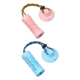 Maxbell Multifunctional Pet Molar Dog Chew Suction Cup Tug for Puppy Playing Pulling Pink