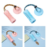 Maxbell Multifunctional Pet Molar Dog Chew Suction Cup Tug for Puppy Playing Pulling Pink