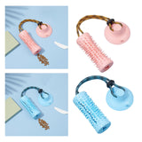 Maxbell Multifunctional Pet Molar Dog Chew Suction Cup Tug for Puppy Playing Pulling Pink