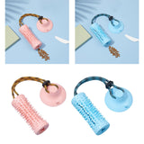 Maxbell Multifunctional Pet Molar Dog Chew Suction Cup Tug for Puppy Playing Pulling Pink