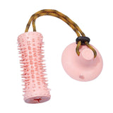Maxbell Multifunctional Pet Molar Dog Chew Suction Cup Tug for Puppy Playing Pulling Pink