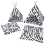 Maxbell Pet Teepee Small Dog House Cat Tent Bed Mat Cushion Kennel for Puppy Indoor