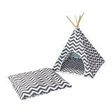 Maxbell Pet Teepee Small Dog House Cat Tent Bed Mat Cushion Kennel for Puppy Indoor