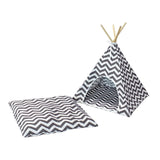 Maxbell Pet Teepee Small Dog House Cat Tent Bed Mat Cushion Kennel for Puppy Indoor
