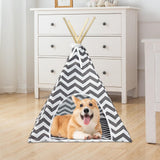 Maxbell Pet Teepee Small Dog House Cat Tent Bed Mat Cushion Kennel for Puppy Indoor