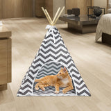 Maxbell Pet Teepee Small Dog House Cat Tent Bed Mat Cushion Kennel for Puppy Indoor