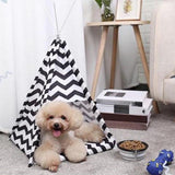 Maxbell Pet Teepee Small Dog House Cat Tent Bed Mat Cushion Kennel for Puppy Indoor
