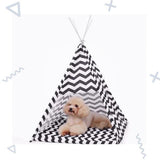 Maxbell Pet Teepee Small Dog House Cat Tent Bed Mat Cushion Kennel for Puppy Indoor