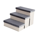 Maxbell Dog Stairs Pet Steps Removable Cover Pet Ladder Dog Ramp Steps for Indoor