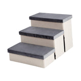Maxbell Dog Stairs Pet Steps Removable Cover Pet Ladder Dog Ramp Steps for Indoor