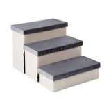Maxbell Dog Stairs Pet Steps Removable Cover Pet Ladder Dog Ramp Steps for Indoor