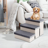 Maxbell Dog Stairs Pet Steps Removable Cover Pet Ladder Dog Ramp Steps for Indoor