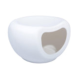 Maxbell Portable Cat Bed Dog Kennel Semienclosed Cat Hideout Dog Bed Pet House Stool White