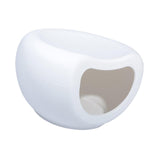 Maxbell Portable Cat Bed Dog Kennel Semienclosed Cat Hideout Dog Bed Pet House Stool White