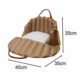 Maxbell Pet Cat Carrier Bag Handbag Outdoor Travel Antiskid Pet Supplies Pet Dog Bed M Dark khaki