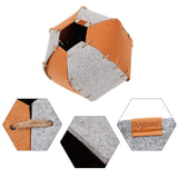 Maxbell Multifunctional Foldable Cave Cat Bed Hideouts Kennel for Kitten Indoor Cats Orange