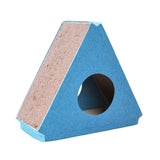 Maxbell Cat Scratcher Cardboard Nest Bed Grind Claws Wear Resistant Cat Scratch Pad Blue