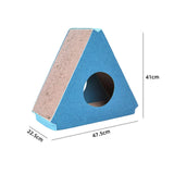 Maxbell Cat Scratcher Cardboard Nest Bed Grind Claws Wear Resistant Cat Scratch Pad Blue