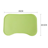 Maxbell Dog Food Mat Placemat Feeding Mat Non Spill Waterproof Pad for Cat Dish Tray Green