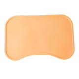 Maxbell Dog Food Mat Placemat Feeding Mat Non Spill Waterproof Pad for Cat Dish Tray Yellow