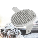 Maxbell Dog Brush Cat Grooming Glove Pet Scrubber Cleaning Short Hair Washing Gray