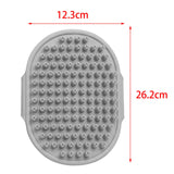 Maxbell Dog Brush Cat Grooming Glove Pet Scrubber Cleaning Short Hair Washing Gray