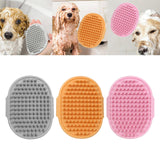 Maxbell Dog Brush Cat Grooming Glove Pet Scrubber Cleaning Short Hair Washing Gray